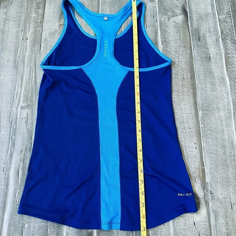 Nike Women's Blue Breathable Lightweight Active Tank Top XS
